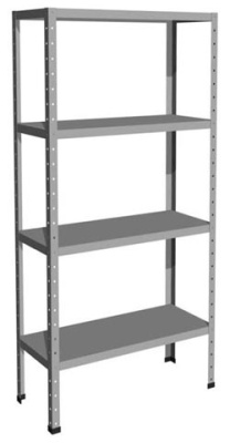 Стеллаж архивно-складской металлический 2000х1000х600, 4 полки (нагрузка на полку - 100 KG) на сайте Белторгхолод