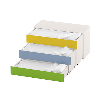  Тумба-кровать детская 3-х ярусная ДУ-К3 на сайте Белторгхолод