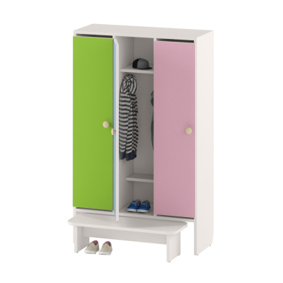 Шкаф для детской одежды трехдверный ДУ-Ш3 на сайте Белторгхолод