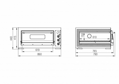 Печь для пиццы Интэко-мастер Ш 43 на сайте Белторгхолод
