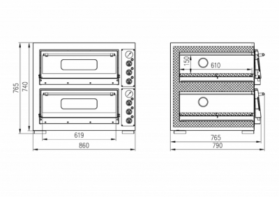 Печь для пиццы Интэко-мастер Ш 83 на сайте Белторгхолод