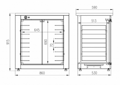 Расстоечный шкаф Интэко-мастер Р94-01 на сайте Белторгхолод