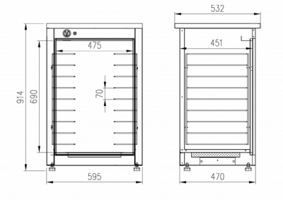Расстоечный шкаф Интэко-мастер Р93-01 на сайте Белторгхолод