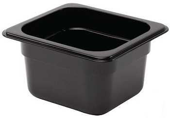  Гастроёмкость Gastromix GN1/6-100 ПОЛИПРОПИЛЕН черная на сайте Белторгхолод