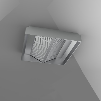 Зонт островной вытяжной ХотКолд 2000×1200×450