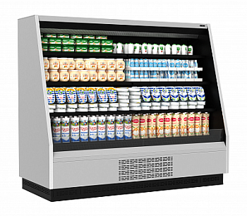  Витрина холодильная Carboma TOKYO 2 F16-08 VM 1,9-2 0300 бок металл (9006-9005) на сайте Белторгхолод