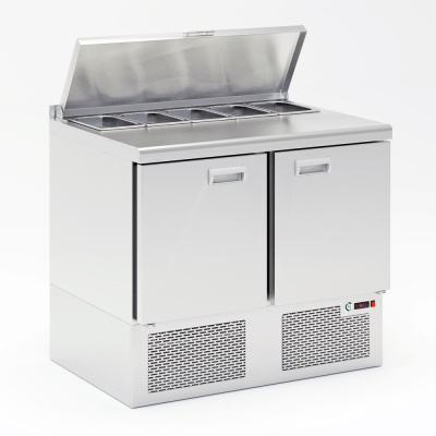 Холодильный стол для салатов (саладетта) LARK SLE2-11GN (1000х700, 5хGN1/6)