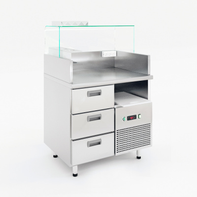 Станция для бургеров холодильная LARK 900×750