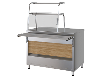  Прилавок нейтральный с полками МХМ ПНП11 на сайте Белторгхолод