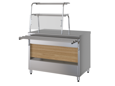 Прилавок нейтральный с полками МХМ ПНП11 на сайте Белторгхолод