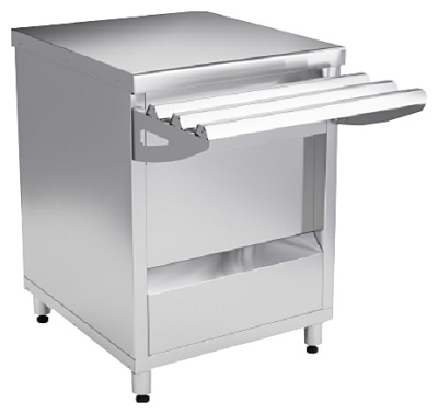 Прилавок нейтральный узкий без полок МХМ ПН6-У (630мм) на сайте Белторгхолод