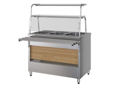 Прилавок-мармит вторых блюд МХМ ПМВЭ15 на сайте Белторгхолод