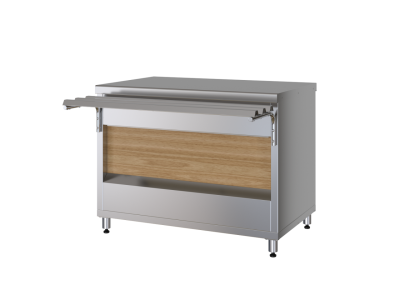 Прилавок нейтральный без полок МХМ ПН15 (1500мм) на сайте Белторгхолод