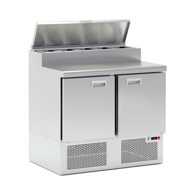 Холодильный стол для салатов (саладетта) LARK PZE2-11GN (1000х700, 5хGN1/6)