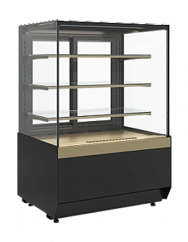  Витрина нейтральная Carboma CUBE KC70 N 1,3-1 LIGHT (версия 2.0) (9005-0109) на сайте Белторгхолод