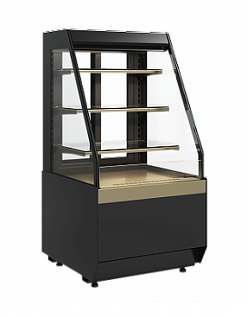  Витрина холодильная Carboma CUBE KC70 VM 0,6-2 STANDARD открытая скошенная боковина (версия 2.0) (9005-0109) на сайте Белторгхолод