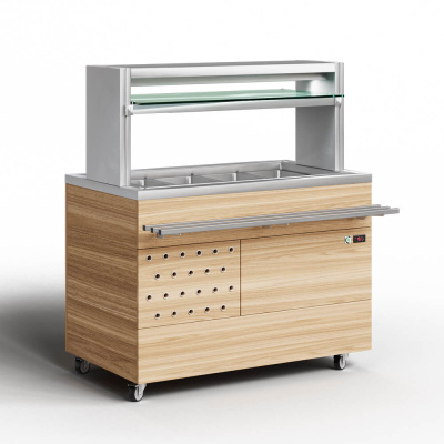 Фуд-бар Pelican SM 1200x750 с направляющей для подносов на сайте Белторгхолод