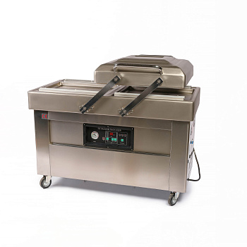  Напольная двухкамерная вакуум-упаковочная машина Hualian DZ-500/2SB SS (нерж.) на сайте Белторгхолод