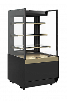  Витрина холодильная Carboma CUBE KC70 VM 0,6-2 STANDARD открытая прямая боковина (версия 2.0) (9005-0109) на сайте Белторгхолод