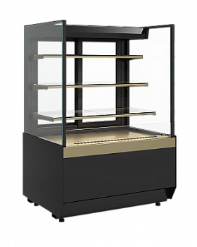  Витрина холодильная Carboma CUBE KC70 VM 1,3-2 STANDARD открытая прямая боковина (версия 2.0) (9005) на сайте Белторгхолод