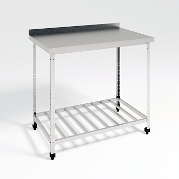  Стол разборный с решётчатой полкой ХотКолд Эконом 700×500×850 на сайте Белторгхолод