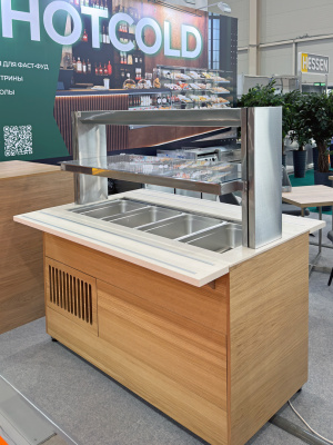 Фуд-бар Pelican SH 1500x750 с двойной направляющей для подносов