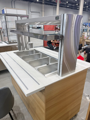 Фуд-бар Pelican SH 1500x750 с двойной направляющей для подносов