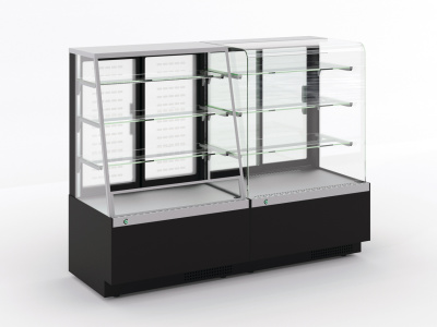 Витрина кондитерская Хотколд CANARY R 1300 (гнутое стекло)