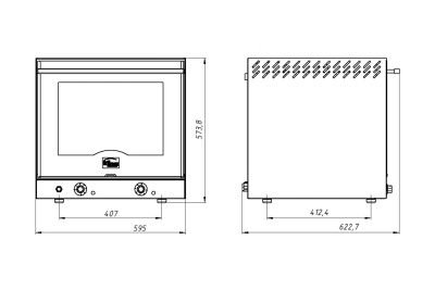 Печь конвекционная Гриль Мастер ФЖШ/1 (один вентилятор) (арт. 22228) на сайте Белторгхолод