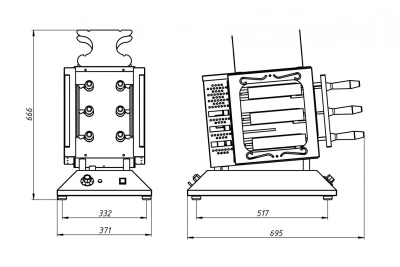 Аппарат для венгерского калача (трдельника) Гриль Мастер АТЭ/6 (арт. 21221) на сайте Белторгхолод