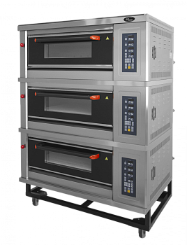 Шкаф пекарский подовый газовый Гриль Мастер ШЖГ/3 (с пароувлажнением) (арт. 13090)