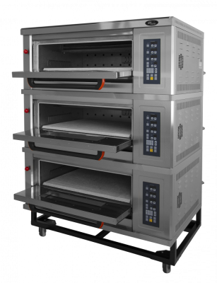 Шкаф пекарский подовый газовый Гриль Мастер ШЖГ/3 (400C, с пароувлажнением) (арт. 13092)