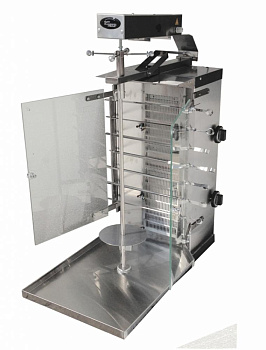 Аппарат для шаурмы газовый Гриль Мастер Ф2ШмГ (с мотором,стекл. экр.) (арт. 11207)