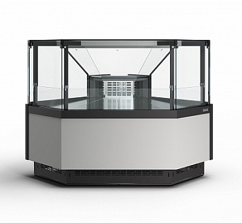  Витрина холодильная Carboma BAVARIA 4 GC110 VM-5-1 (с боковинами, динамика, внешний угол) (версия 2.0) 9006-9005 на сайте Белторгхолод