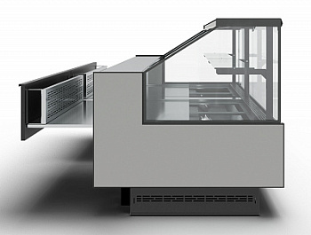  Витрина холодильная Carboma BAVARIA 4 GC110 VM 1,5-1 выдвижные поддоны (версия 2.0) 9006-9005 на сайте Белторгхолод