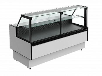 Витрина холодильная Полюс PRAIA 2 GC85 VM 1,8-1 с боковинами 9006-9005 на сайте Белторгхолод