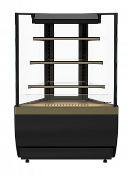  Витрина холодильная Carboma Cube KC70 VV-3-1 STANDARD без боковин (версия 2.0) (9005, дверь распашная) на сайте Белторгхолод