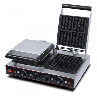 Вафельница для объемных вафель (2 секции, прямоугольник) Hualian HWB-2S на сайте Белторгхолод