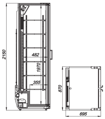 Шкаф холодильный ARKTO Flex-794-Eco (+1..+10, без канапе) на сайте Белторгхолод