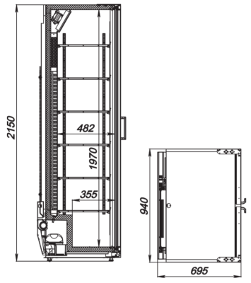 Шкаф холодильный ARKTO Flex-865-Eco (+1..+10, без канапе) на сайте Белторгхолод