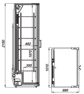 Шкаф холодильный ARKTO Flex-935-Eco-L (+1..+10, с канапе) на сайте Белторгхолод