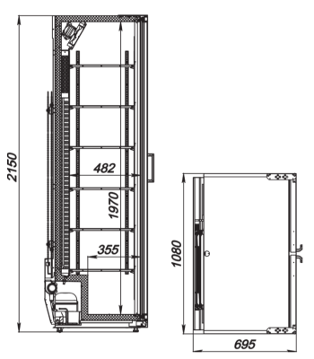 Шкаф холодильный ARKTO Flex-1006-Eco-L-U (-6..+6, с канапе) на сайте Белторгхолод