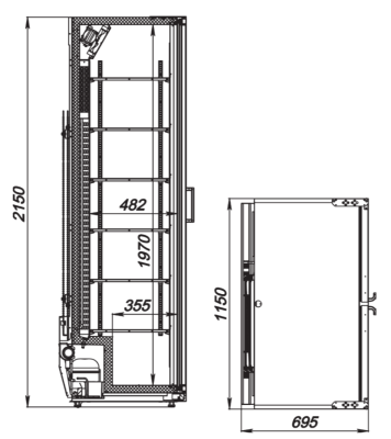 Шкаф холодильный ARKTO Flex-1076-Eco-U (-6..+6, без канапе) на сайте Белторгхолод