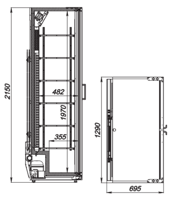 Шкаф холодильный ARKTO Flex-1217-Eco (+1..+10, без канапе) на сайте Белторгхолод