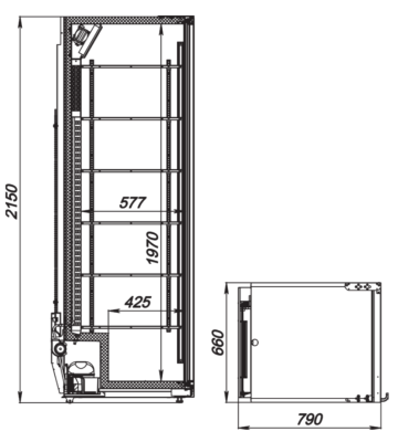 Шкаф холодильный ARKTO Max-688-Eco (+1..+10, без канапе) на сайте Белторгхолод