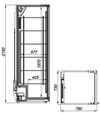 Шкаф холодильный ARKTO Max-771-Eco-L-U (-6..+6, с канапе) на сайте Белторгхолод
