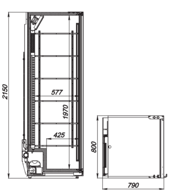 Шкаф холодильный ARKTO Max-854-Eco-U (-6..+6, без канапе) на сайте Белторгхолод