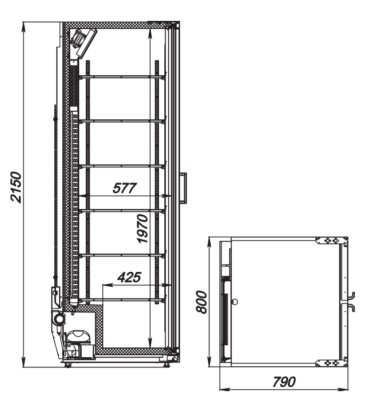 Шкаф холодильный ARKTO Max-854-Eco две двери (+1..+10, без канапе) на сайте Белторгхолод