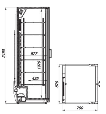 Шкаф холодильный ARKTO Max-937-Eco-L (+1..+10, с канапе) на сайте Белторгхолод