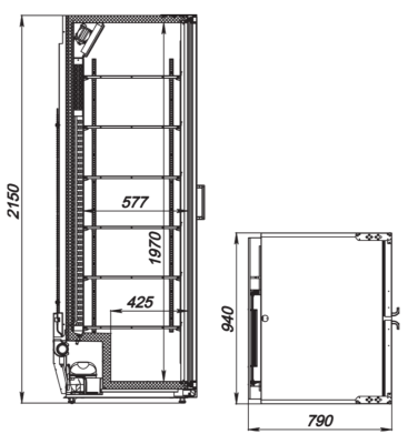 Шкаф холодильный ARKTO Max-1020-Eco-L (+1..+10, с канапе) на сайте Белторгхолод